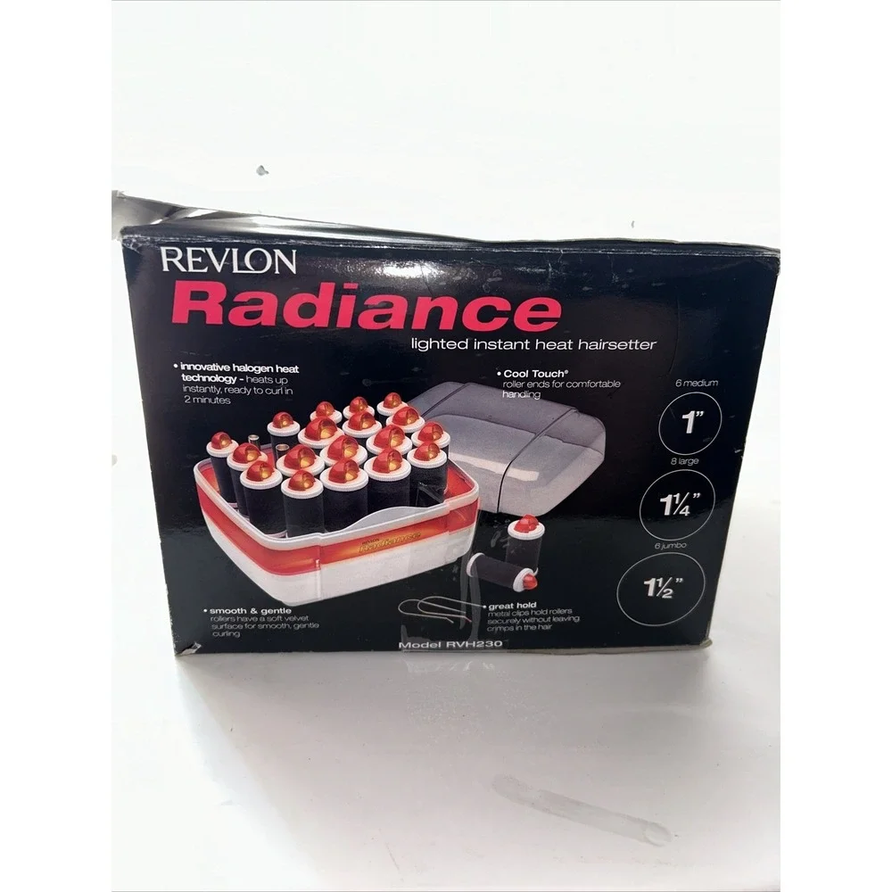 Revlon‎ Radiance Lighted Instant Heat Curlers Pageant, Cheerleading, Wedding